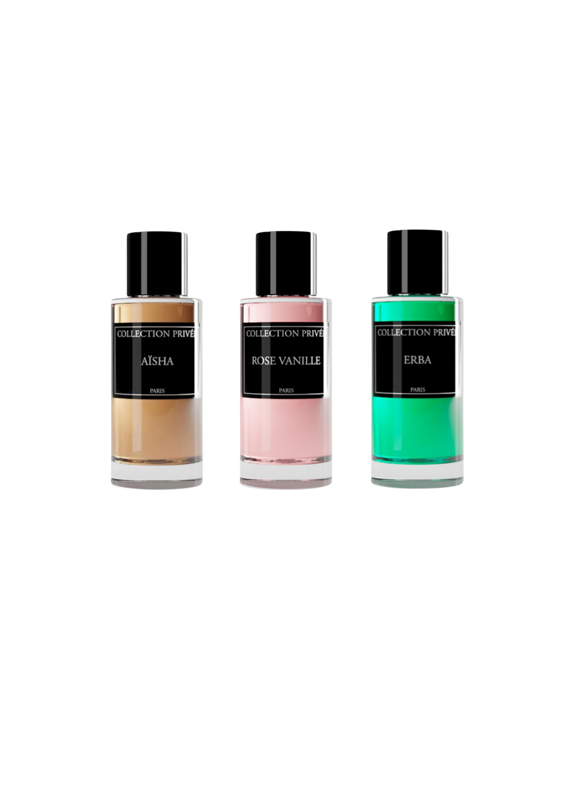 Mixed Pack 3 parfums Private Collection: Aisha - Herba - Rose Vanilla