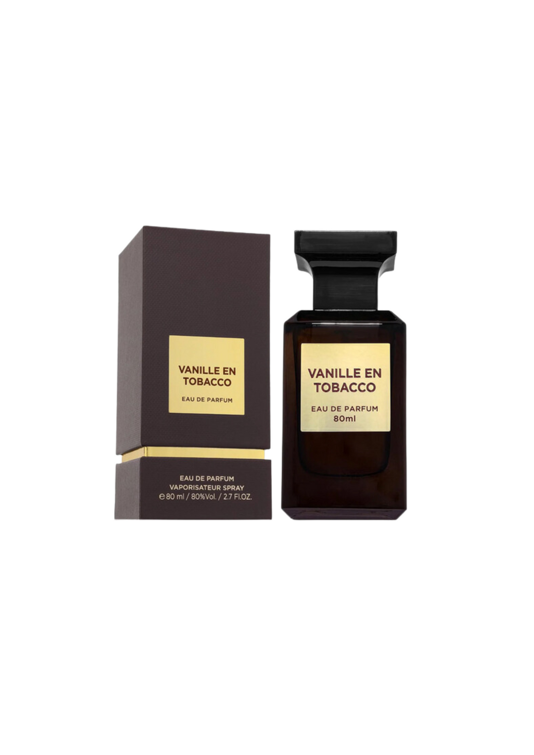 Eau de Parfum Vanille en Tobacco - Fragrance World 80 ML