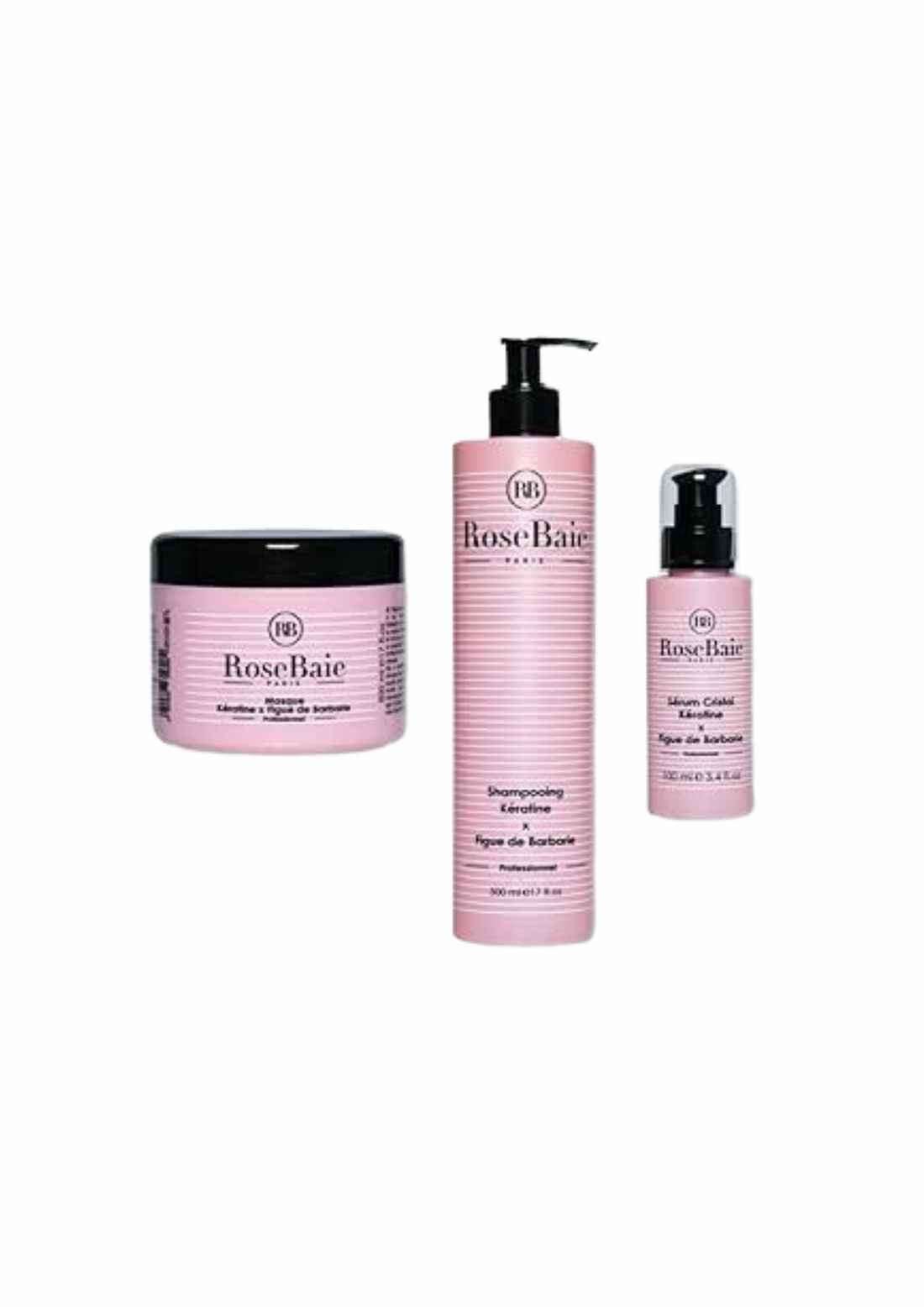 ROSE BAIE - Trio figue de barbarie shampoing masque &amp; sérum